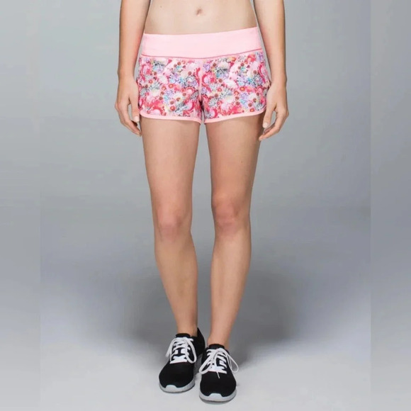! Lululemon Run: Speed Short *2-way Stretch Flowabunga Mini Multi / Bleach… - Picture 1 of 7